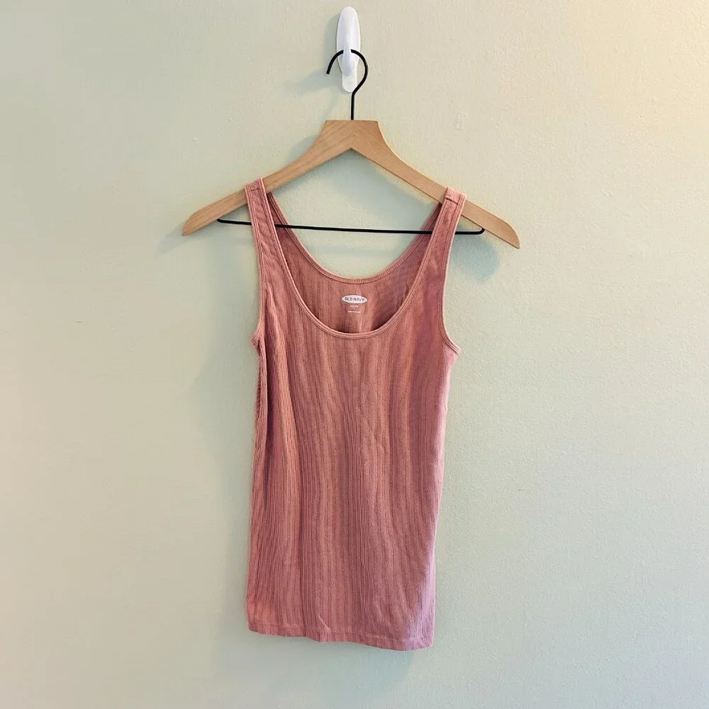 Old Navy First-Layer Rib-Knit Tank Top Bundle Womens Size Small Pink Orange - Picture 3 of 13
